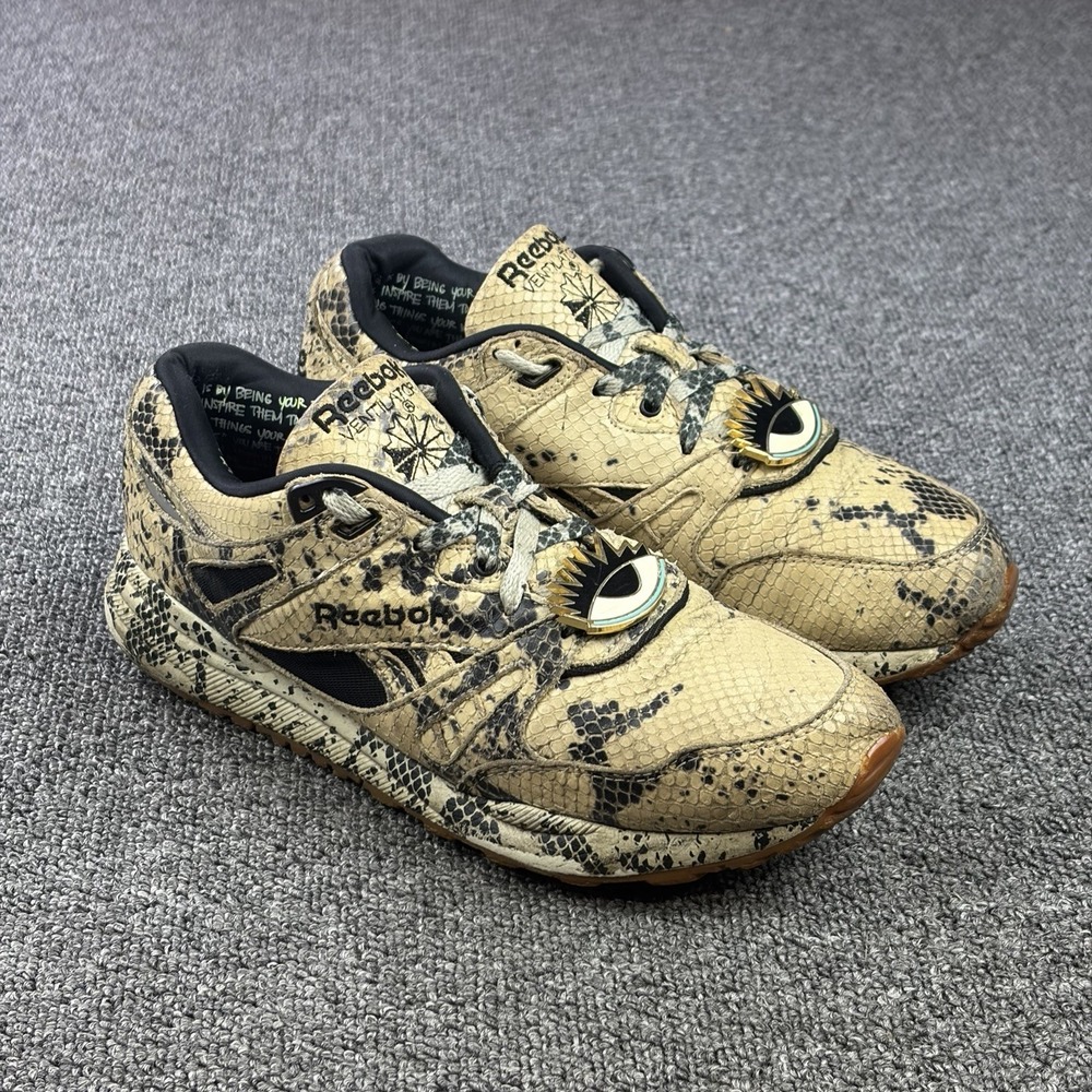 Reebok Ventilator x Melody Ehsani Snakeskin Sneakers Womens Size 8 Rare V48640